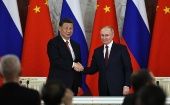 El presidente de Rusia, Vladímir Putin, celebró lo que llamó la "postura objetiva y justa de China sobre el tema de Ucrania" .