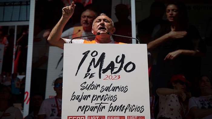 El líder de UGT, Pepe Álvarez, reiteró que los trabajadores 