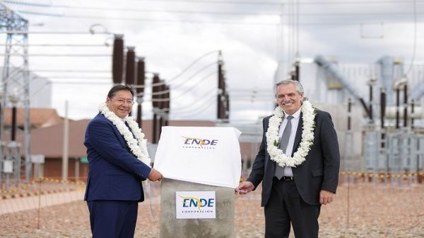 Presidentes de Bolivia y Argentina inauguran línea de interconexión eléctrica