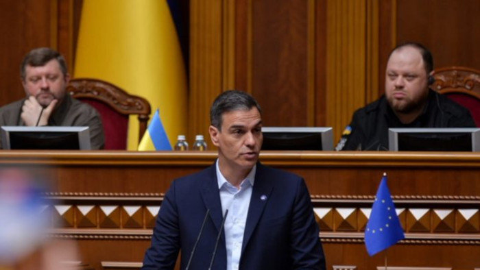 El jefe del Gobierno español además anunció un nuevo paquete de ayuda para Ucrania por valor de 55 millones de euros.