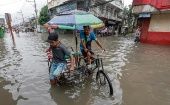 El tifón, que dejó alrededor de 30 fallecidos en Filipinas, provocó severas inundaciones en las zonas costeras.