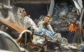 El Centro de Operaciones de Emergencias señaló que continuarán las tareas de remoción de escombros.