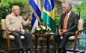 El presidente Miguel Díaz-Canel se reunió con su par brasileño y suscribieron tres instrumentos bilaterales en las esferas de ciencia, tecnología e innovación, salud y agricultura.