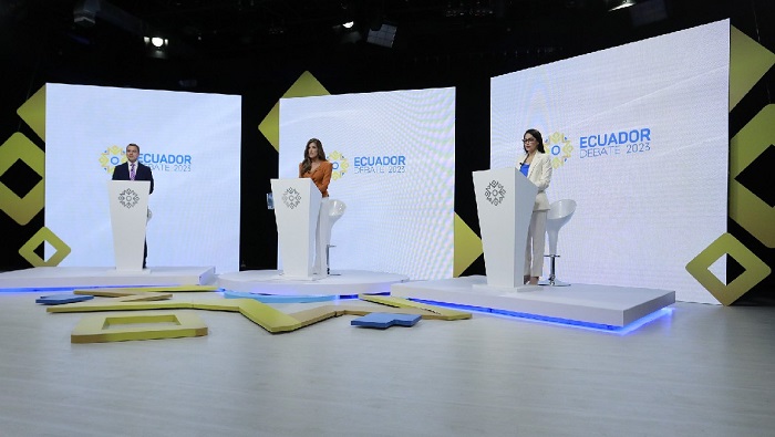 Al final del debate, los aspirantes a la Presidencia de Ecuador enviaron mensajes a la ciudadanía.