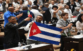 El presidente Díaz-Canel expresó a los asistentes a la conferencia que, al igual que en 1978, Cuba dispone de la voluntad de continuar desarrollando un diálogo franco y amplio, sobre la base del respeto mutuo y la defensa de la patria, con sus nacionales radicados en el exterior.