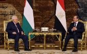 Abbas felicitó a su homólogo Sisi por su victoria en las elecciones presidenciales para un nuevo mandato y por el éxito del proceso democrático.