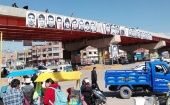 Asi luce el puente del bypass en Juliaca, recordando a los 18 asesinados por el régimen usurpador de Dina Boluarte y sus cómplices del Congreso golpista 