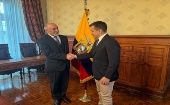 El presidente ecuatoriano mantuvo un encuentro con el embajador de Rusia en la ciudad de Guayaquil.