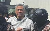 El político se encontraba en la cárcel, desde el sábado 6 de abril, luego de haber sido detenido durante la noche del viernes 5 dentro de la embajada de México en Ecuador.