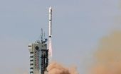 El cohete portador Gran Marcha-2D en el Centro de Lanzamiento de Satélites de Jiuquan