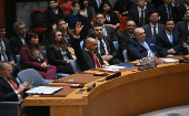 La votación del Consejo de Seguridad, promovida por Argelia en nombre del grupo árabe.