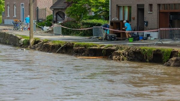 Inundaciones provocan graves daños en Bélgica y Francia